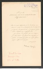 k.k. naturhistorisches Hofmuseum, Intendanzakten 1885-1896 (Hauer), Aktenzahl Z.408/1891, Seite 1